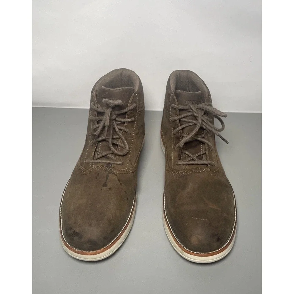 Worx by Red Wing Shoes Men Brown Leather Steel Toe Safety Boots Size 10.5M